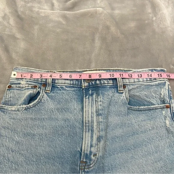 Abercrombie & Fitch Light Blue Straight Leg Jeans - Picture 6 of 12
